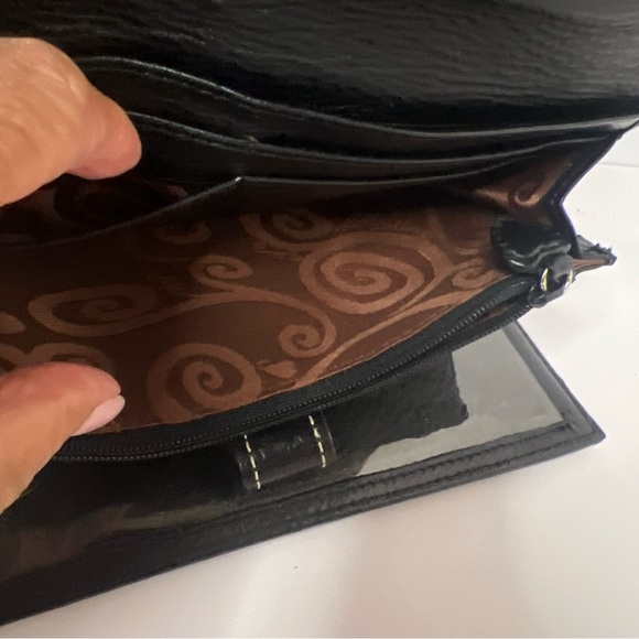 BRIGHTON WOMEN'S Small Cross Body organized Black pre owned - Picture 9 of 14